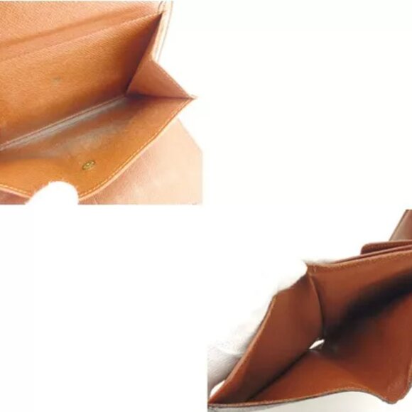 Louis Vuitton Wallet Purse Trifold Monogram Brown Woman Authentic Used - Picture 4 of 6